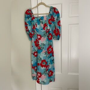 Tuckernuck puff sleeve midi dress